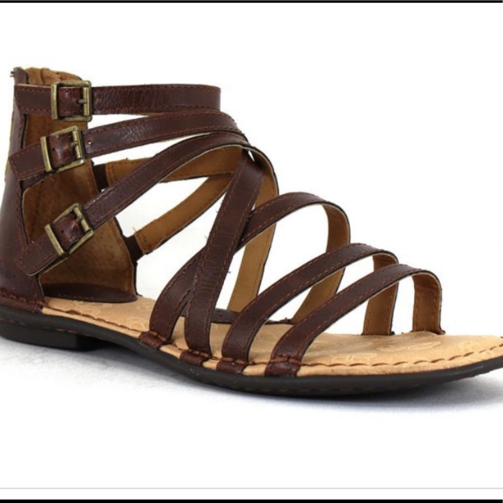 Born Brown Strappy Sandals